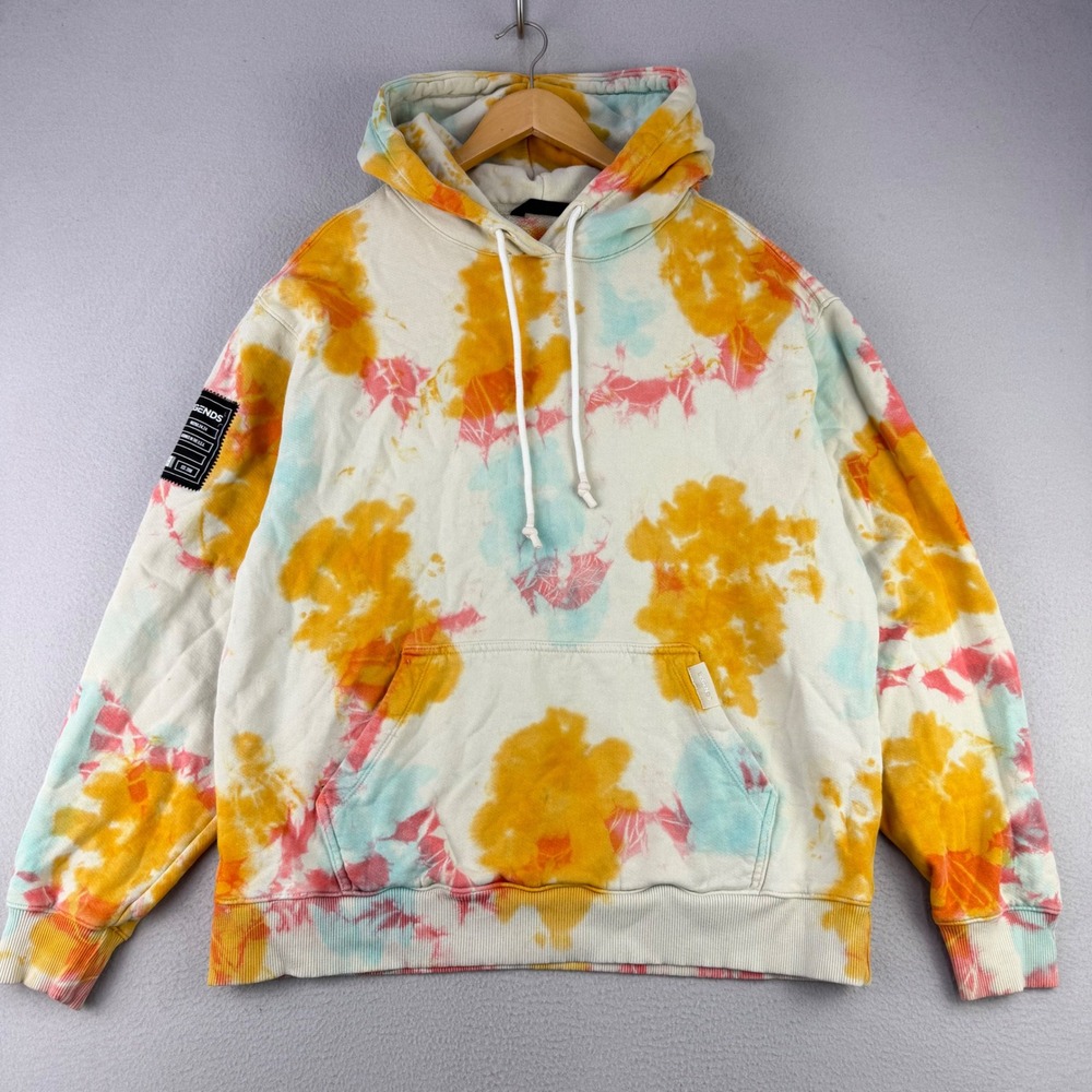 Legends Hoodie Men Large Tie Dye Streetwear Heavyweight Cotton Made in USA